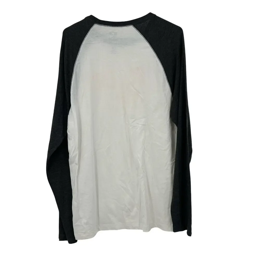 NFL Team Apparel Size Large Steelers Long Sleeve Raglan‎ Tee White Black Yellow